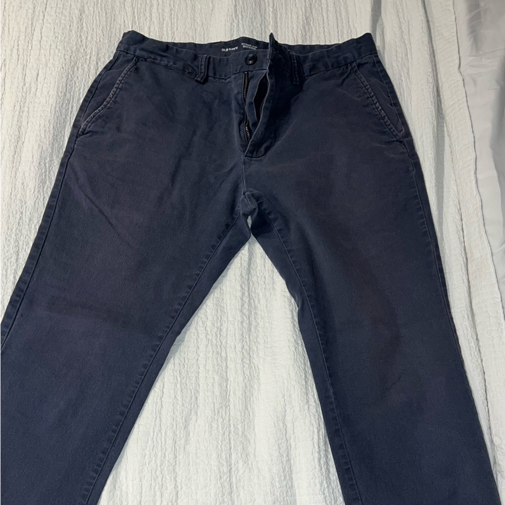 Old navy navy khakis